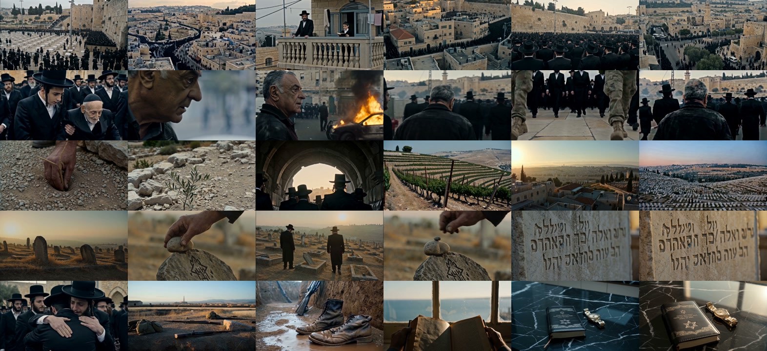 Selected cinematic frames from The End of Days